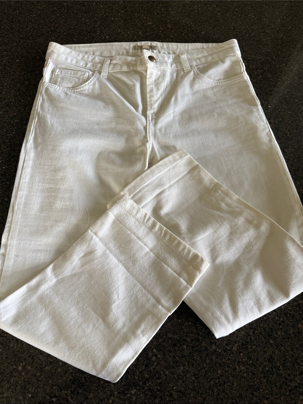 Burberry London white denim.